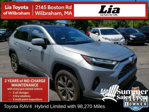 Silver 2022 Toyota RAV4 Hybrid Limited for sale in Wilbraham, MA