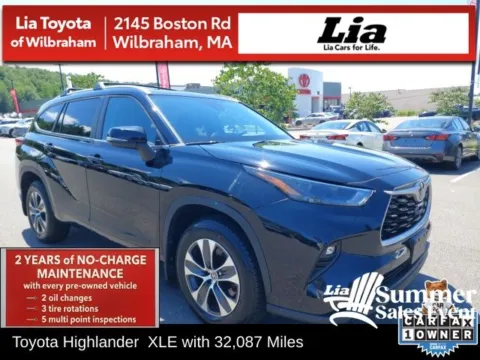 Black 2023 Toyota Highlander XLE for sale in Wilbraham, MA