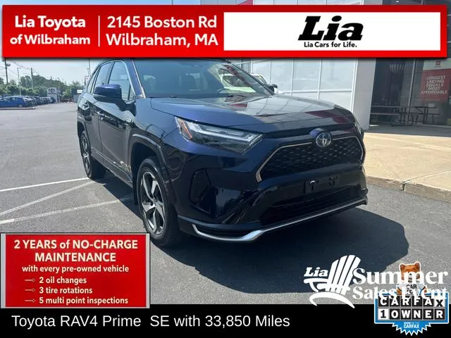 Blue 2023 Toyota RAV4 Prime SE for sale in Wilbraham, MA