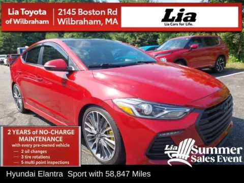 Red 2018 Hyundai Elantra Sport for sale in Wilbraham, MA
