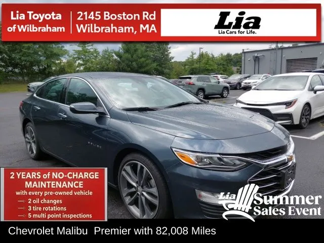 Gray 2019 Chevrolet Malibu Premier for sale in Wilbraham, MA
