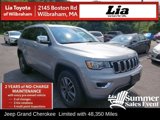 Silver 2019 Jeep Grand Cherokee Limited for sale in Wilbraham, MA