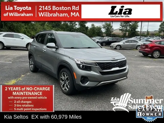 Gray 2021 Kia Seltos EX for sale in Wilbraham, MA