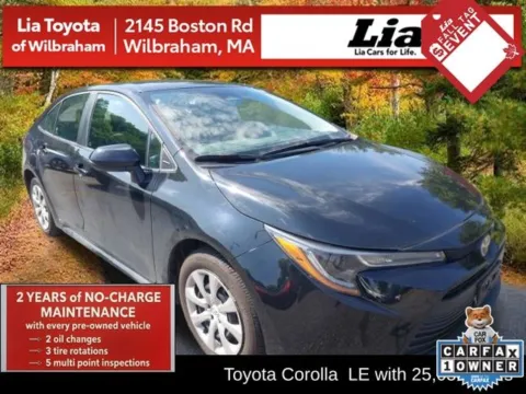 Black 2024 Toyota Corolla LE for sale in Wilbraham, MA