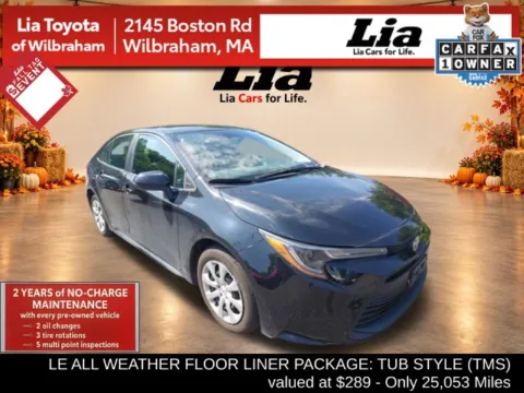 Black 2024 Toyota Corolla LE for sale in Wilbraham, MA