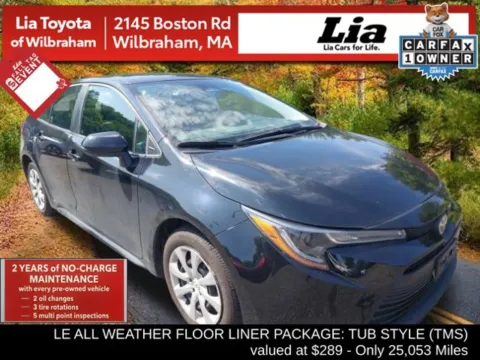 Black 2024 Toyota Corolla LE for sale in Wilbraham, MA