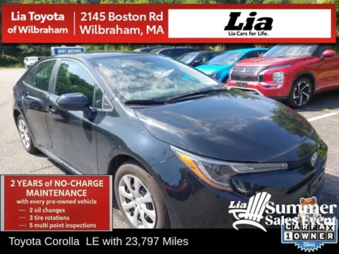 Black 2024 Toyota Corolla LE for sale in Wilbraham, MA
