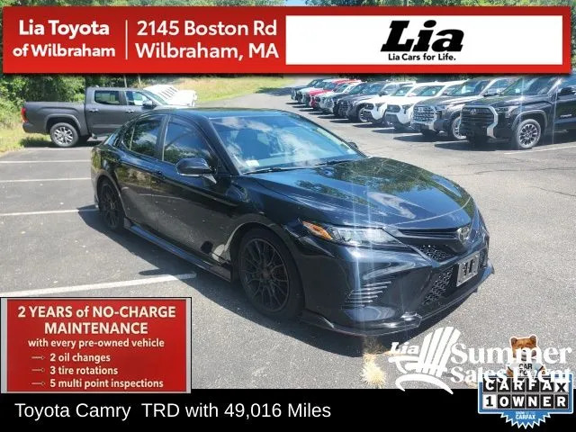 Black 2023 Toyota Camry TRD V6 for sale in Wilbraham, MA
