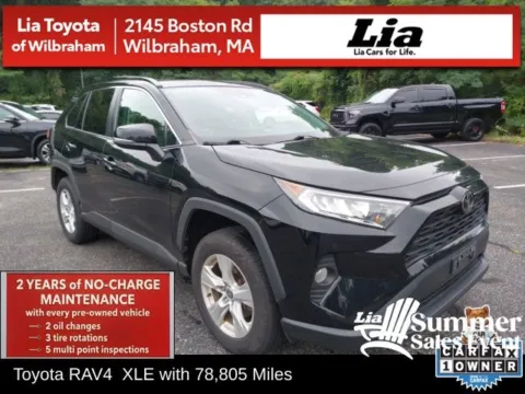 Black 2021 Toyota RAV4 XLE for sale in Wilbraham, MA