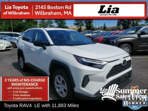 White 2025 Toyota RAV4 LE for sale in Wilbraham, MA
