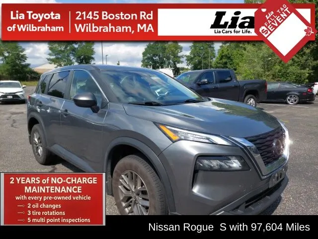 Gray 2021 Nissan Rogue S for sale in Wilbraham, MA