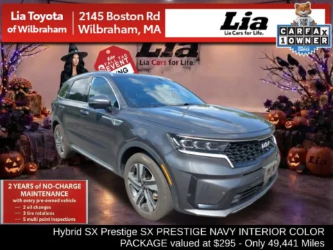 Gray 2023 Kia Sorento Hybrid SX Prestige for sale in Wilbraham, MA