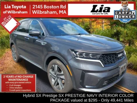 Gray 2023 Kia Sorento Hybrid SX Prestige for sale in Wilbraham, MA
