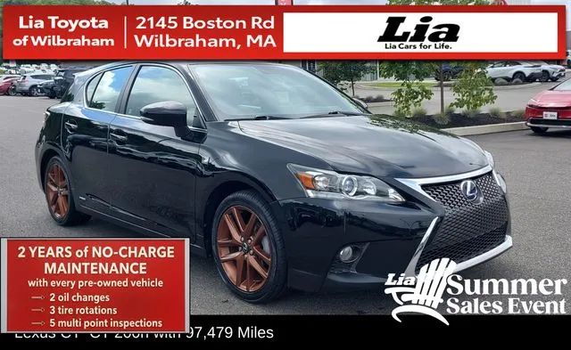 Black 2016 Lexus CT 200h for sale in Wilbraham, MA