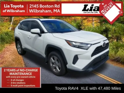 White 2022 Toyota RAV4 XLE for sale in Wilbraham, MA