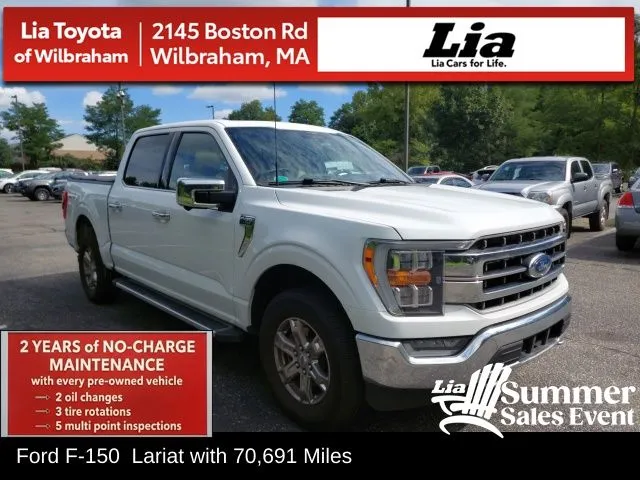 White 2023 Ford F-150 Lariat for sale in Wilbraham, MA