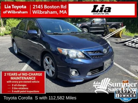 Blue 2013 Toyota Corolla S for sale in Wilbraham, MA