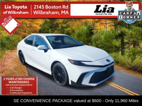 White 2025 Toyota Camry SE for sale in Wilbraham, MA