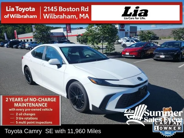 White 2025 Toyota Camry SE for sale in Wilbraham, MA