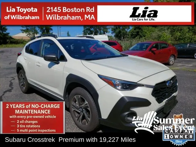 White 2024 Subaru Crosstrek Premium for sale in Wilbraham, MA