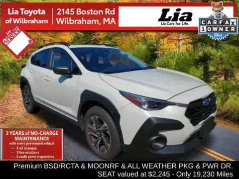 White 2024 Subaru Crosstrek Premium for sale in Wilbraham, MA