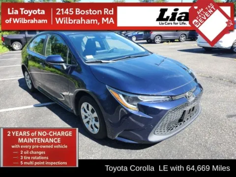 Blue 2021 Toyota Corolla LE for sale in Wilbraham, MA