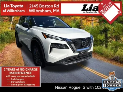 White 2021 Nissan Rogue S for sale in Wilbraham, MA