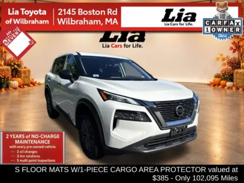 White 2021 Nissan Rogue S for sale in Wilbraham, MA