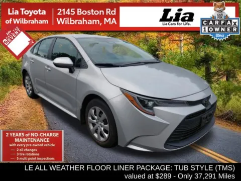 Silver 2024 Toyota Corolla LE for sale in Wilbraham, MA