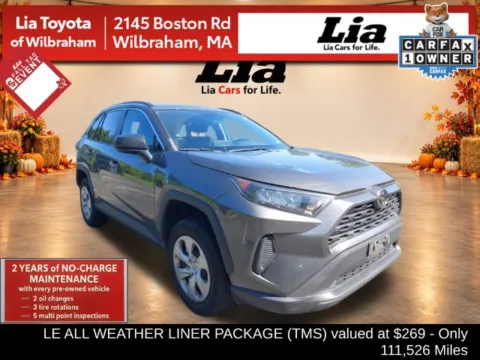 Gray 2021 Toyota RAV4 LE for sale in Wilbraham, MA