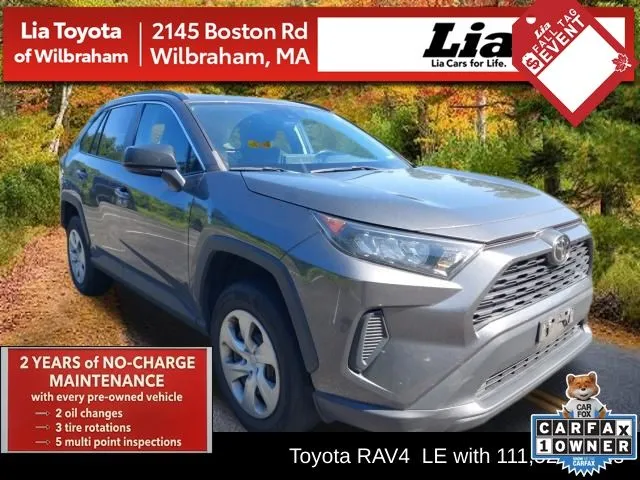 Gray 2021 Toyota RAV4 LE for sale in Wilbraham, MA