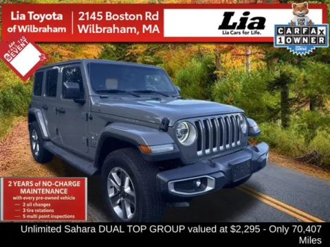Gray 2018 Jeep Wrangler Unlimited Sahara for sale in Wilbraham, MA
