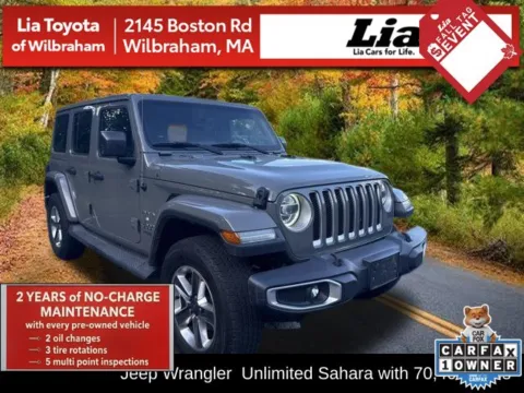Gray 2018 Jeep Wrangler Unlimited Sahara for sale in Wilbraham, MA