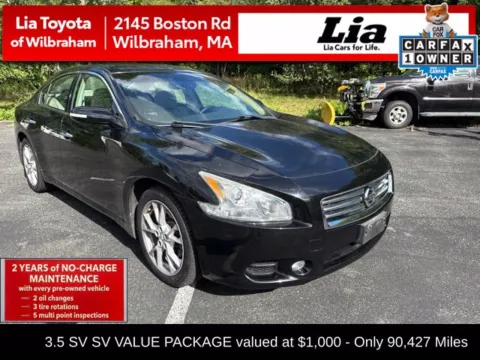 Black 2014 Nissan Maxima 3.5 SV for sale in Wilbraham, MA