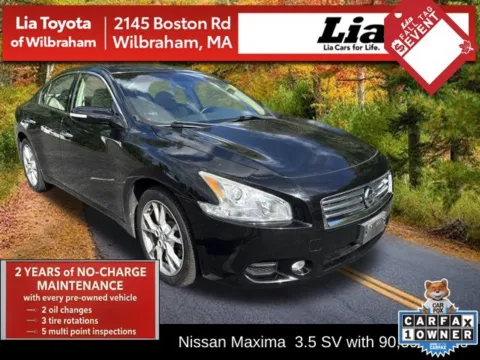 Black 2014 Nissan Maxima 3.5 SV for sale in Wilbraham, MA