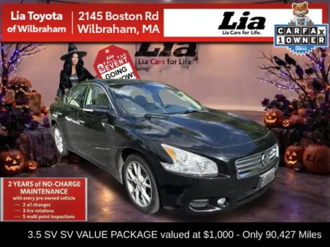 Black 2014 Nissan Maxima 3.5 SV for sale in Wilbraham, MA
