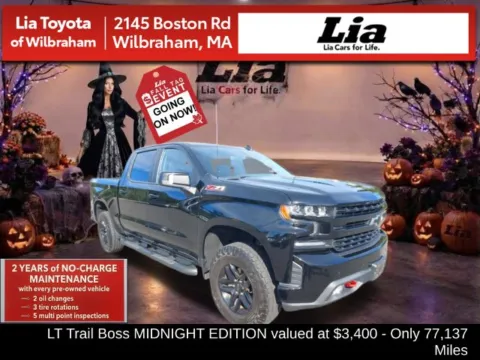 Black 2020 Chevrolet Silverado 1500 LT Trail Boss for sale in Wilbraham, MA