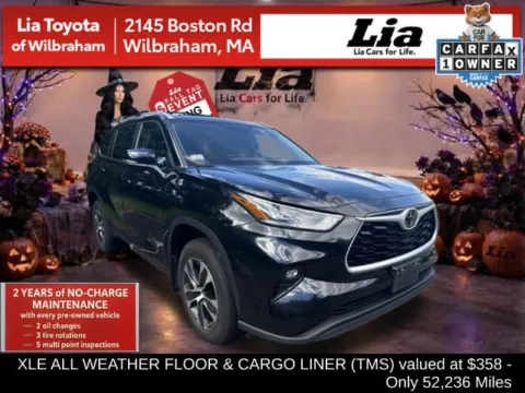 Black 2024 Toyota Highlander XLE for sale in Wilbraham, MA