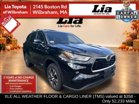 Black 2024 Toyota Highlander XLE for sale in Wilbraham, MA