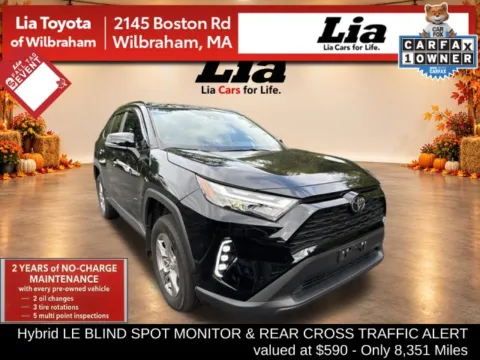 Black 2025 Toyota RAV4 Hybrid LE for sale in Wilbraham, MA