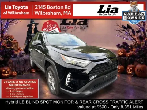 Black 2025 Toyota RAV4 Hybrid LE for sale in Wilbraham, MA