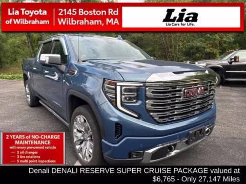 Blue 2024 GMC Sierra 1500 Denali for sale in Wilbraham, MA