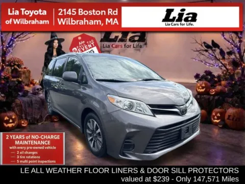 Gray 2019 Toyota Sienna LE for sale in Wilbraham, MA