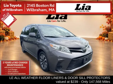 Gray 2019 Toyota Sienna LE for sale in Wilbraham, MA