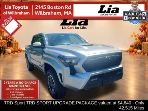Silver 2024 Toyota Tacoma TRD Sport for sale in Wilbraham, MA
