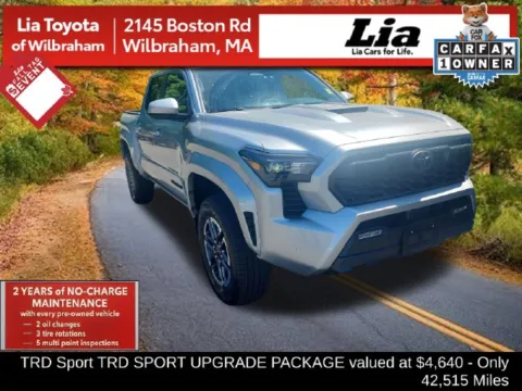 Silver 2024 Toyota Tacoma TRD Sport for sale in Wilbraham, MA