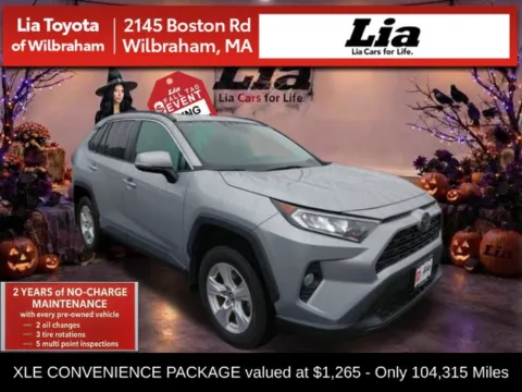 Silver 2021 Toyota RAV4 XLE for sale in Wilbraham, MA