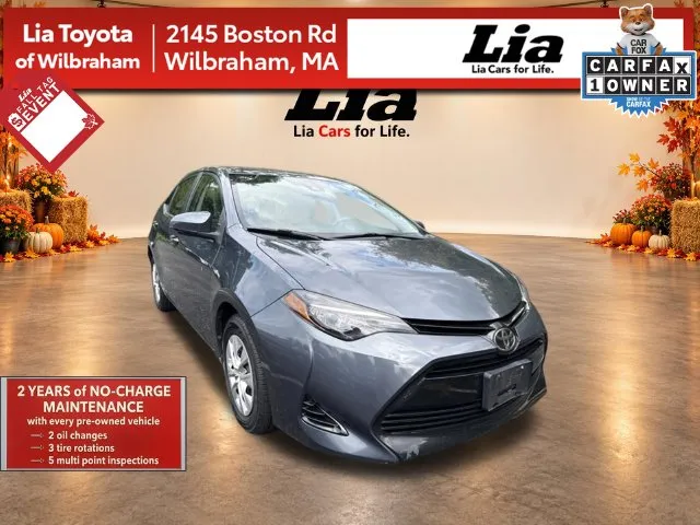 Gray 2017 Toyota Corolla L for sale in Wilbraham, MA