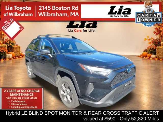Black 2024 Toyota RAV4 Hybrid LE for sale in Wilbraham, MA