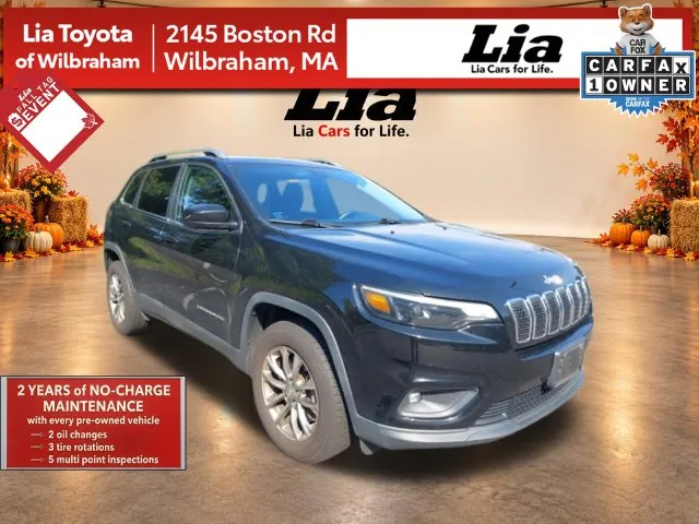 Black 2019 Jeep Cherokee Latitude Plus for sale in Wilbraham, MA